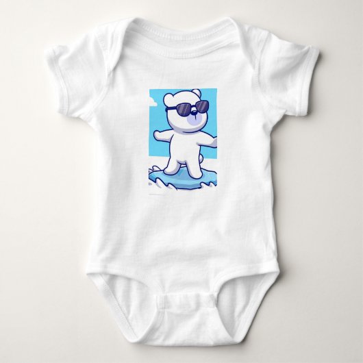 Panda Print Baby Bodysuit Baby Strampler (Vorderseite)