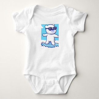 Panda Print Baby Bodysuit Strampler