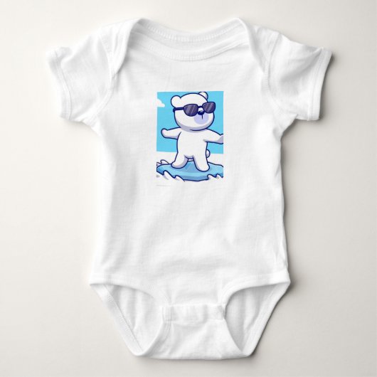 Panda Print Baby Bodysuit Strampler (Vorderseite)