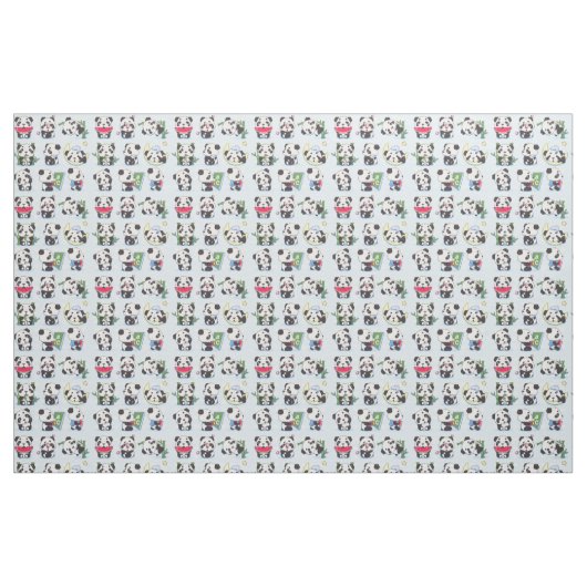 Panda Print Stoff (Fat Quarter (45,7 x 55,9 cm))