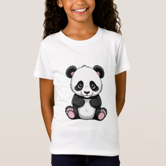 Panda Printed T - Shirt (Vorderseite)