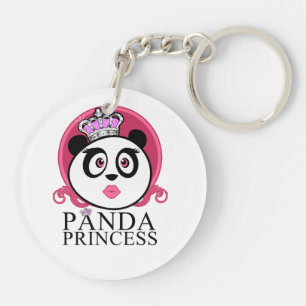 Panda Prinzessin Süße Panda Königin Krone Schlüsselanhänger