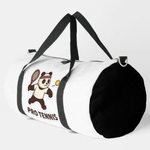 Panda Pro Tennis Sticker - Niedliches Sportdesign Duffle Bag