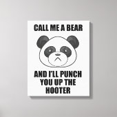 Panda Punch Canvas Print (Iris Wildthyme) Leinwanddruck (Vorderseite)