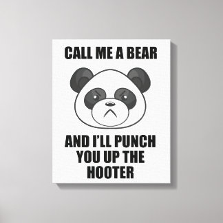 Panda Punch Canvas Print (Iris Wildthyme) Leinwanddruck