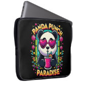 Panda Punch Paradise Bliss Laptopschutzhülle (Vorne Rechts)