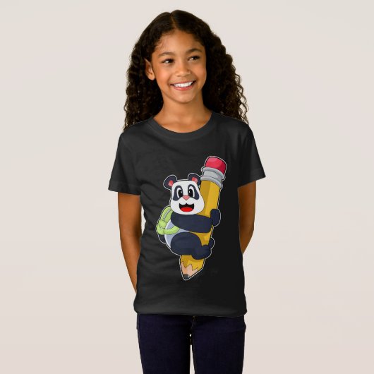 Panda Pupil Pencil T-Shirt (Vorne ganz)