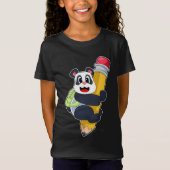 Panda Pupil Pencil T-Shirt (Vorderseite)