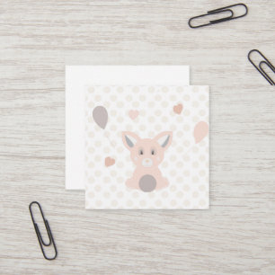 Panda Quadratische Visitenkarte