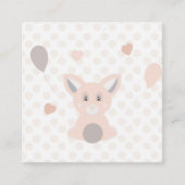 Panda Quadratische Visitenkarte (Vorderseite)