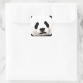 Panda Quadratischer Aufkleber (Tasche)