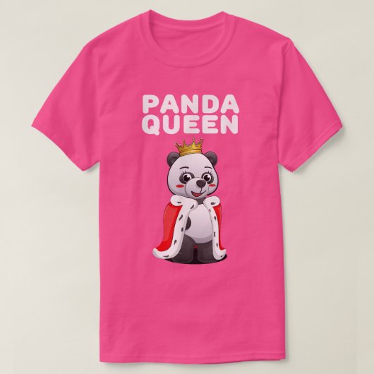 Panda Queen Girls Panda Tshirt Womens Panda (Design vorne)