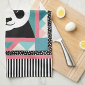 Panda Quilt Geschirrtuch (Viertel Falte)