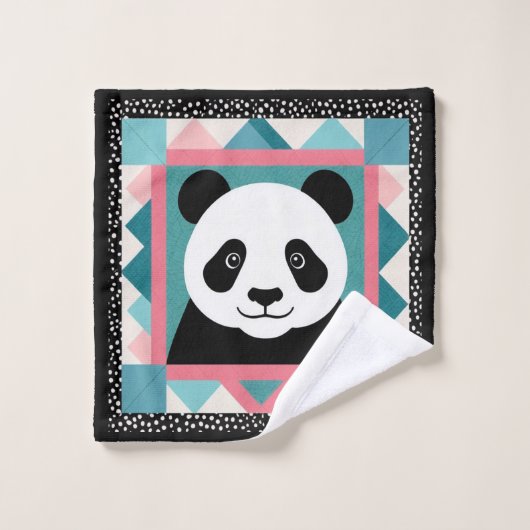 Panda-Quilt-Waschlappen Waschlappen (Waschlappen)