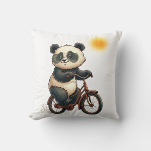 Panda-Radfahren Kissen