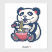 Panda Ramen Character Aufkleber (Blatt)