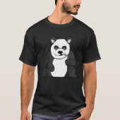 Panda-Rauchen T-Shirt (Vorderseite)