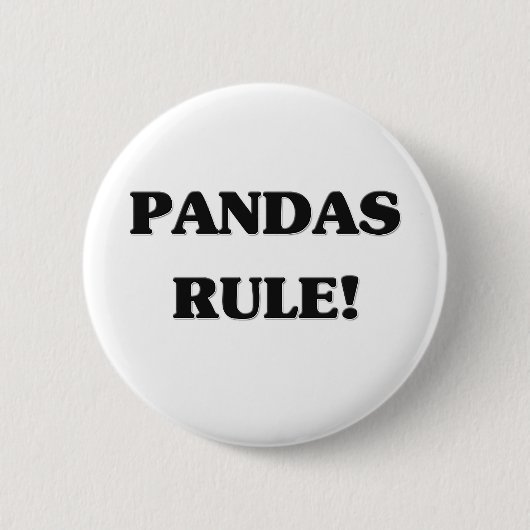 Panda-Regel Button (Vorderseite)