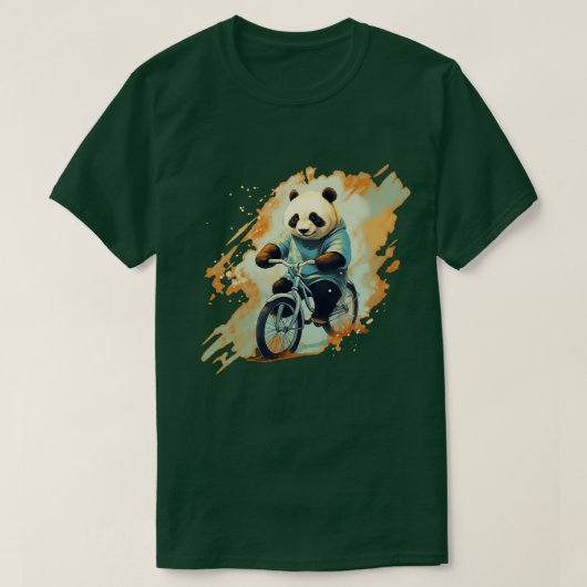 Panda Reiten T-Shirt (Design vorne)