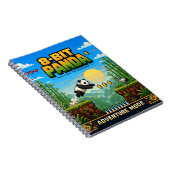 Panda, Retro-8-Bit-Pixel-Art Notizblock (Rechte Seite)