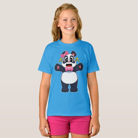 Panda Ribbon T-Shirt (Vorne ganz)
