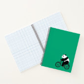 Panda Riding a Bike Notebook Notizblock (Innenseite)