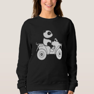 Panda Riding Quad Niedlicher Bärenreiter Sweatshirt