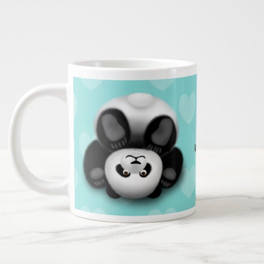 Panda-Riesenkaffee-Tasse Jumbo-Tasse (Links)