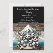 Panda-Rific Birthday Bash Einladung (Vorderseite)