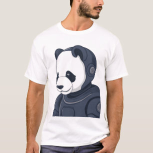 Panda Robot Illustration - Sci-Fi Graphic T - Shir T-Shirt
