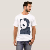Panda Robot Illustration - Sci-Fi Graphic T - Shir T-Shirt (Vorne ganz)