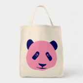 Panda - Rosa und Blau Tragetasche (Vorne)