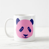Panda - Rosa und Dunkelblau Kaffeetasse (Links)