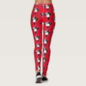 Panda - Rot Leggings (Rückseite)