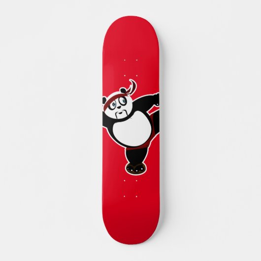 Panda - Rot Skateboard (Vorne)