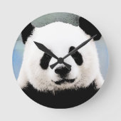 Panda Runde Wanduhr (Vorderseite)
