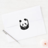 Panda Runder Aufkleber (Umschlag)