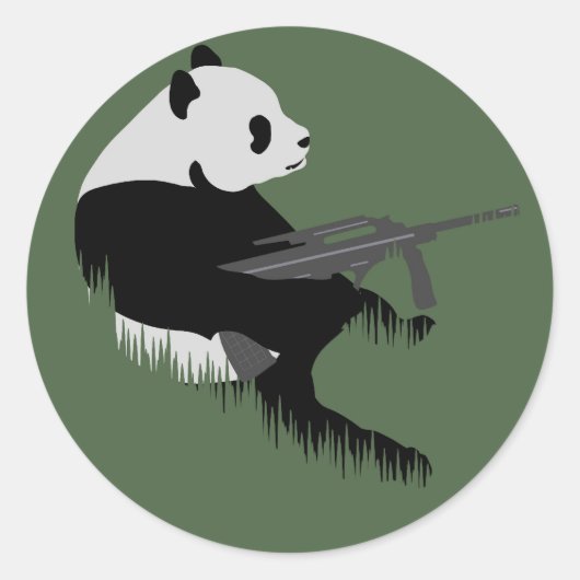 PANDA RUNDER AUFKLEBER (Vorderseite)