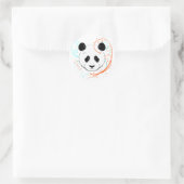 Panda Runder Aufkleber (Tasche)