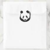 Panda Runder Aufkleber (Tasche)