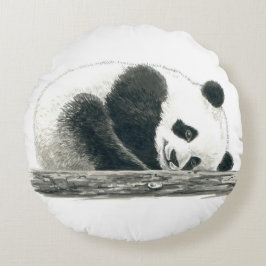 Panda Rundes Kissen
