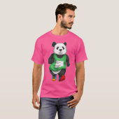 Panda Runner Running Sports retro T-Shirt (Vorne ganz)