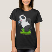 Panda Runner Stopwatch Running T-Shirt (Vorderseite)