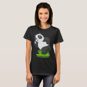 Panda Runner Stopwatch Running T-Shirt (Vorne ganz)