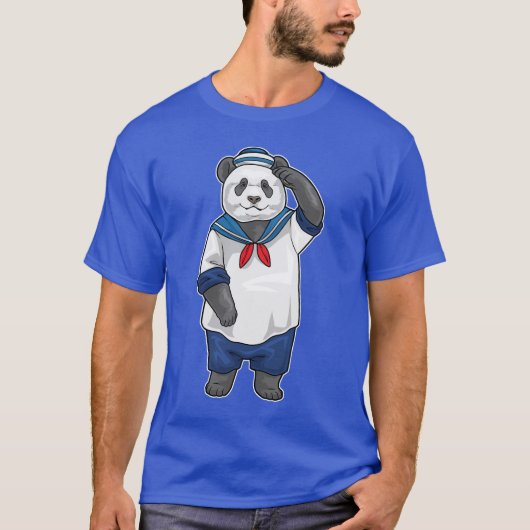 Panda Sailor Sailor cap T-Shirt (Vorderseite)