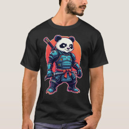 Panda Samurai Robot Style Einzigartig Cyberpunk Ti T-Shirt