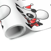 Panda Santa Geschenkpapier (Rolleneckpunkt)