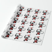 Panda Santa Geschenkpapier (Ungerollt)