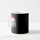 Panda Santa Hat Funny Panda Lovers Christmas Xmas Kaffeetasse (Vorderseite Links)