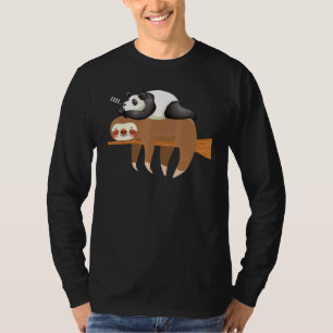 Panda schlafend auf der Schlampe-Design-Schlampe T-Shirt